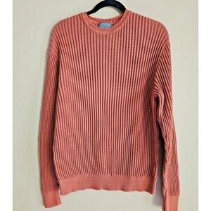 TALBOTS MEN'S 100% MERCERIZED PIMA COTTON CREW NECK PULLOVER SWEATER Size M to L